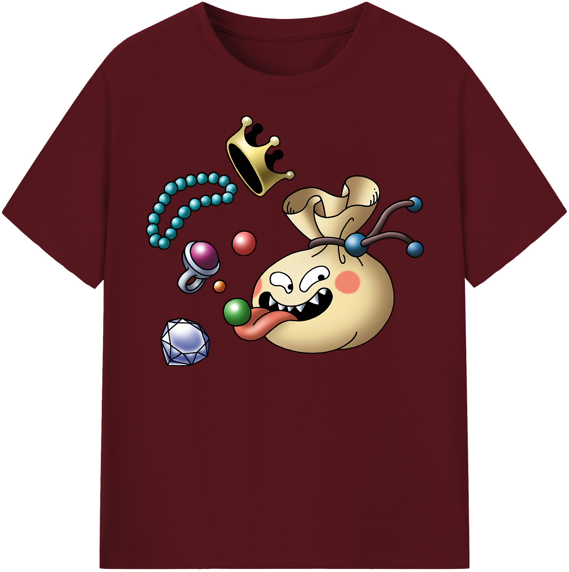（画像用） ドラゴンクエスト Doragon Kuesuto Dragon Quest 綿100％半袖Tシャツ（フロントプリント）